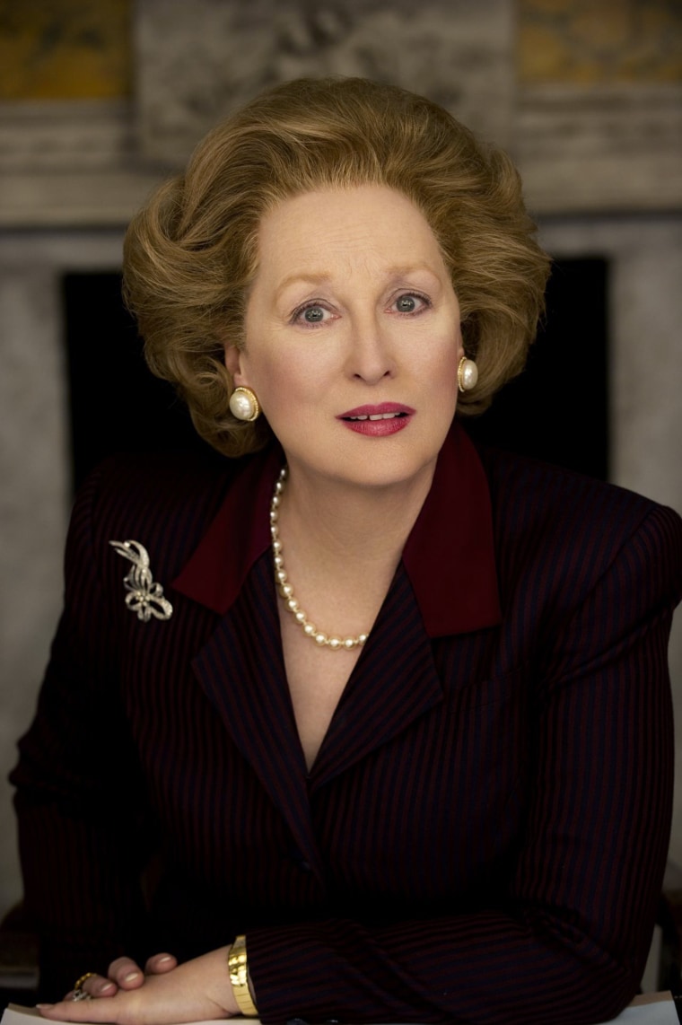 Meryl Streep as Margaret Thatcher in Phyllida Lloyd's THE IRON LADY. Photo by: Alex Bailey. Courtesy of Pathe Productions Ltd/ The Weinstein Company